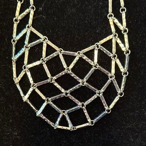 Premier Designs “Shoreline” Silver Geometric Necklace